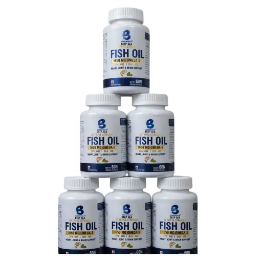 Tripple Strength Fishoil – 60N[Unflavoured] – Bornmuslce